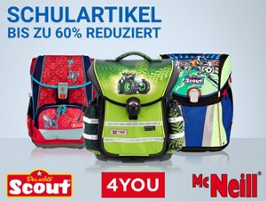 Schulranzen mit bis zu 60 % Rabatt